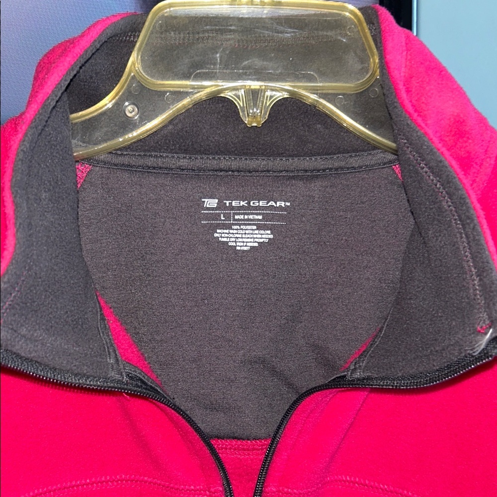 Tek Gear Pink and Gray L/S Sweat Jacket with zipper w/pockets - Picture 6 of 6